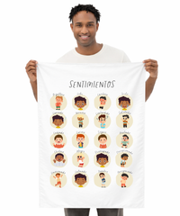 Spanish Feelings Wall Tapestry (Male) – Emotional Awareness & Language Learning Support