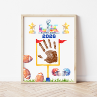 Football Championship 2026 Handprint Craft Printable for Kids | Big Game Keepsake Art | Sports-Themed PDF