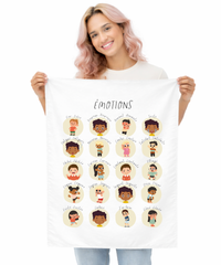 French Feelings Wall Tapestry – Emotional Awareness & Language Learning Support