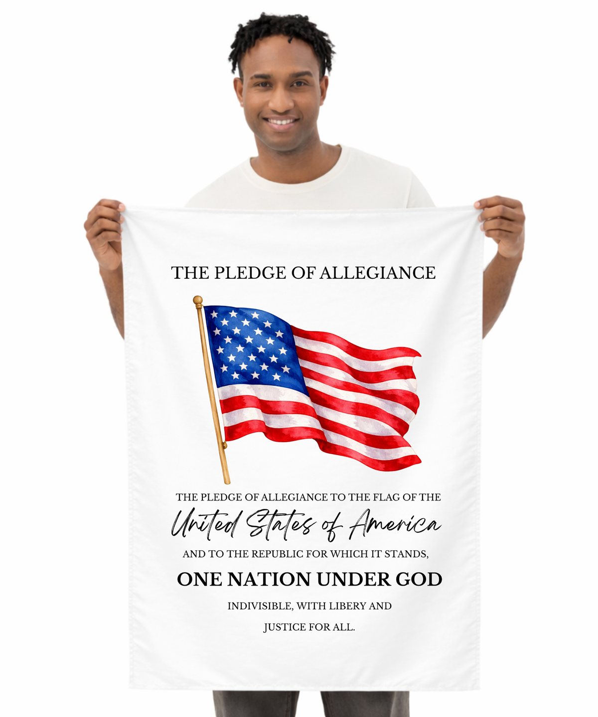 Pledge of Allegiance Wall Tapestry – Civic Education & Classroom Learning Support