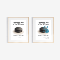 Hockey Handprint Craft for Dad, I Scored Big with a Dad Like You Printable, Father’s Day Hockey Keepsake from Kids