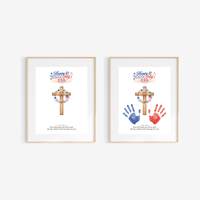 Christian July 4th Handprint Craft Printable, America 250 Faith-Based Patriotic Keepsake Activity for Kids