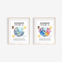 Juneteenth Reminds Us Handprint Craft Printable | Juneteenth Activity for Kids | Diversity & Inclusion Keepsake
