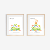 Mother’s Day Handprint Flower Craft Printable | Thank You for Helping Me Grow Keepsake | Preschool DIY Mom Gift | Floral Mother’s Day PDF