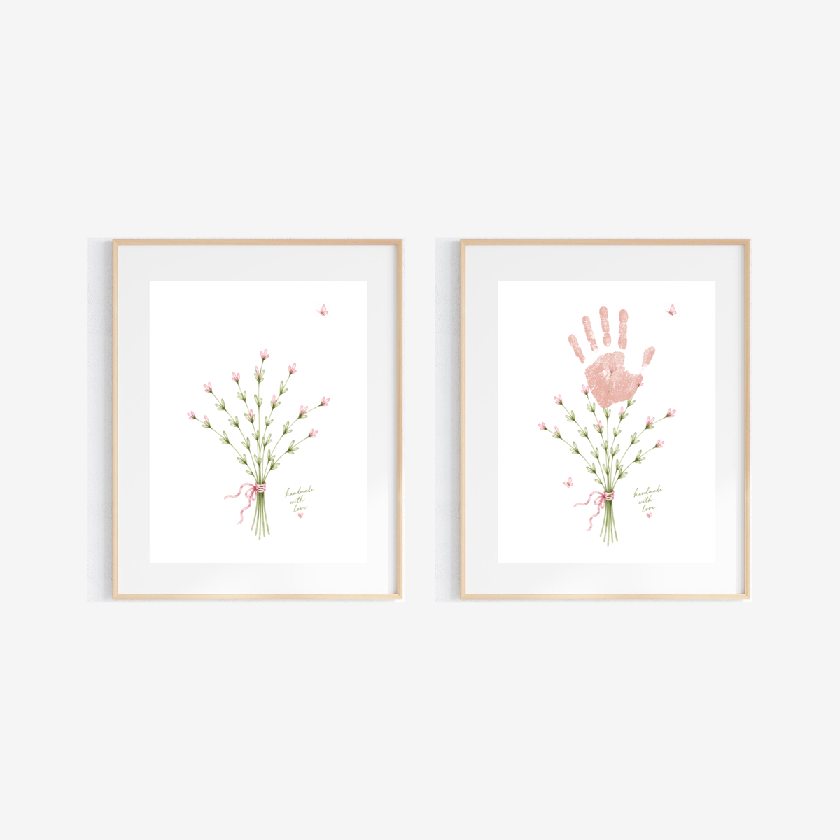 Mother’s Day Handprint Flower Craft Printable | Mom Grandma Aunt Keepsake Gift | Birthday & Valentine’s Day Handprint Bouquet | Preschool DIY Printable