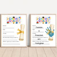 Graduation Interview Printable for Kids, Preschool & Kindergarten Graduation Keepsake, End of Year Memory Craft, Instant Download