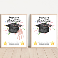 Daycare Graduation Handprint Craft Printable, Daycare Graduation Keepsake, Daycare Graduation Activity for Kids, End of Year Printable, Instant Download