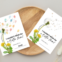 Mother’s Day Dandelion Handprint Craft Printable | I Couldn’t Wish for a Better Mom Keepsake | Preschool DIY Mother’s Day Gift | Kids Fingerprint Art PDF