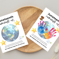 Juneteenth Reminds Us Handprint Craft Printable | Juneteenth Activity for Kids | Diversity & Inclusion Keepsake