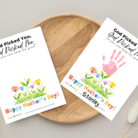 God Picked You God Picked Me Handprint Craft Printable | Christian Mother’s Day Keepsake | Thank You for Helping Me Grow Mom Gift | Kids Faith-Based PDF