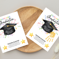Daycare Graduation Handprint Craft Printable, Christian Graduation Keepsake for Kids, God Leads My Journey, Preschool Graduation Activity, Instant Download