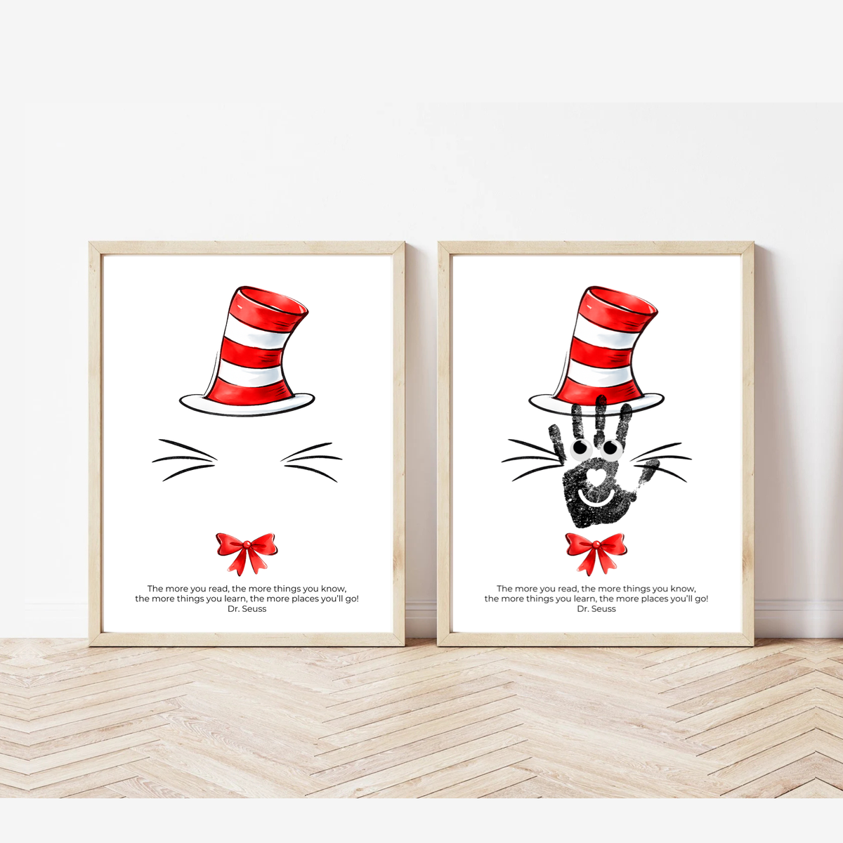 Reading Hat Handprint Craft Printable | Kids Book Week Keepsake Art | Classroom Reading Activity Digital Print