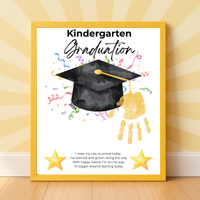 Kindergarten Graduation Printable | Graduation Cap Classroom Keepsake | End of Year Teacher Gift | Preschool Graduation Activity | 2026 Graduation Poster