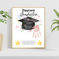 Daycare Graduation Handprint Craft Printable, Daycare Graduation Keepsake, Daycare Graduation Activity for Kids, End of Year Printable, Instant Download