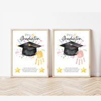 Pre-K Graduation Handprint Craft Printable | Preschool Graduation Keepsake | End of Year Classroom Activity | Kids Graduation Art PDF
