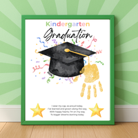 Kindergarten Graduation Printable | Graduation Cap Classroom Keepsake | End of Year Teacher Gift | Preschool Graduation Activity | 2026 Graduation Poster