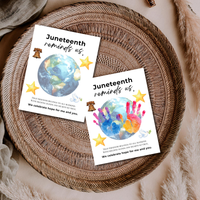 Juneteenth Reminds Us Handprint Craft Printable | Juneteenth Activity for Kids | Diversity & Inclusion Keepsake