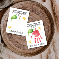 Fruit of the Spirit Apple Handprint Craft Printable | First & Last Day of School Keepsake | Christian Back to School Activity