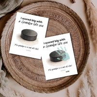 Hockey Handprint Craft for Grandpa, I Scored Big with a Grandpa Like You Printable, Father’s Day Grandpa Gift from Kids