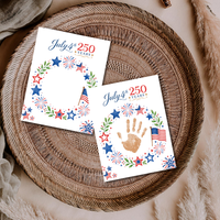 July 4th 250 Years Handprint Craft Printable, Patriotic Independence Day Keepsake Activity for Kids, America 250 Celebration