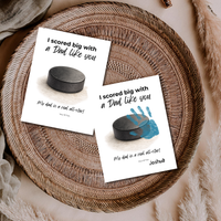 Hockey Handprint Craft for Dad, I Scored Big with a Dad Like You Printable, Father’s Day Hockey Keepsake from Kids