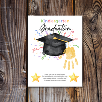 Kindergarten Graduation Printable | Graduation Cap Classroom Keepsake | End of Year Teacher Gift | Preschool Graduation Activity | 2026 Graduation Poster