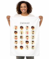 Italian Feelings Wall Tapestry – Emotional Awareness & Language Learning Support