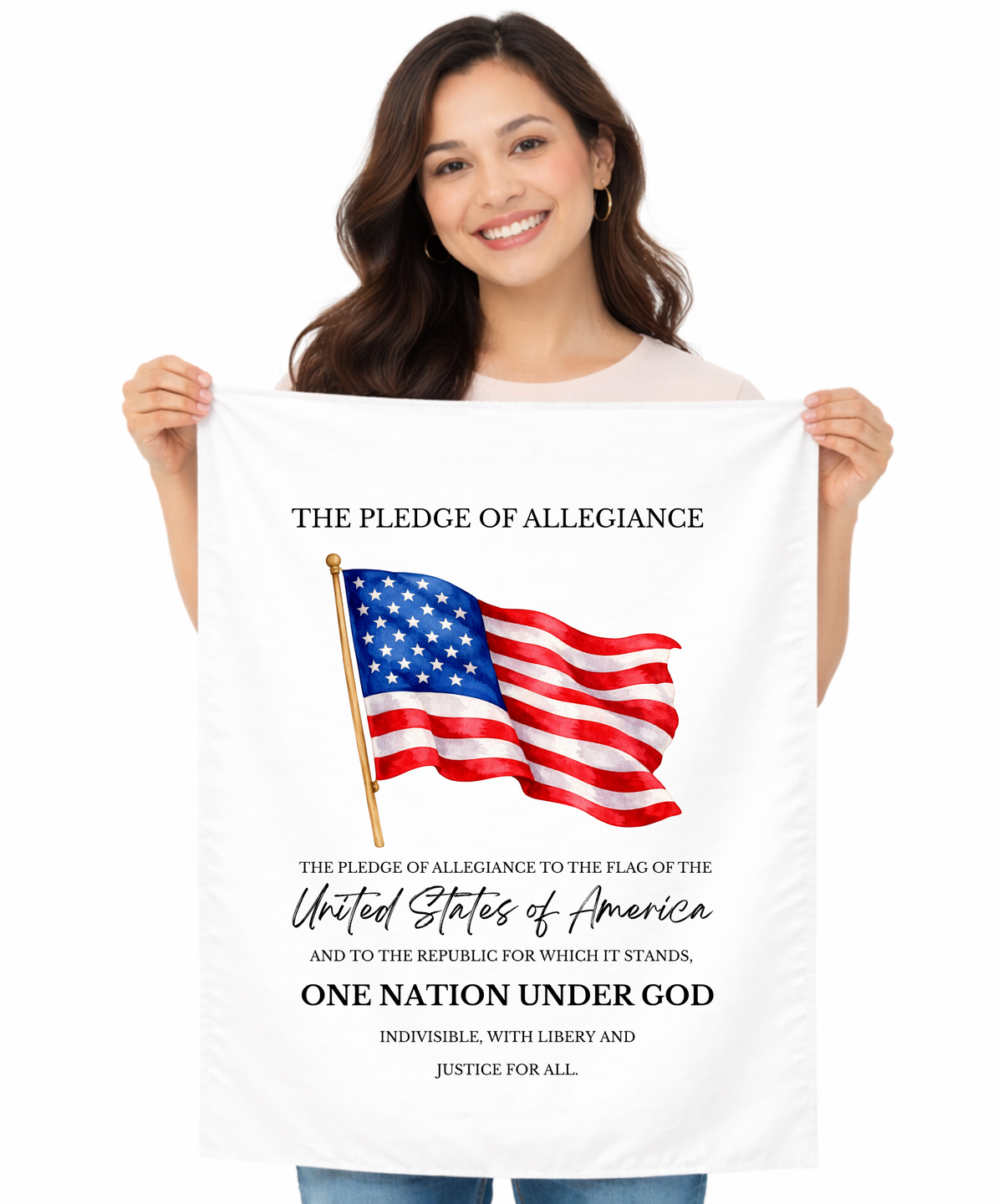 Pledge of Allegiance Wall Tapestry – Civic Education & Classroom Learning Support