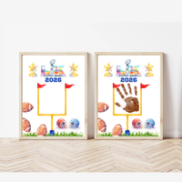 Football Championship 2026 Handprint Craft Printable for Kids | Big Game Keepsake Art | Sports-Themed PDF