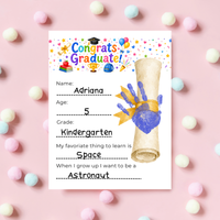 Graduation Interview Printable for Kids, Preschool & Kindergarten Graduation Keepsake, End of Year Memory Craft, Instant Download