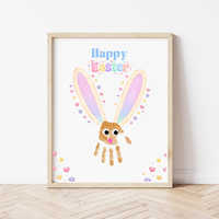 Easter Bunny Handprint Craft Printable for Kids | Spring Keepsake Art Activity | Happy Easter Printable PDF
