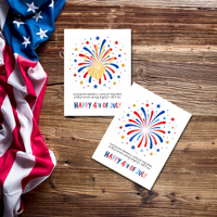 Happy 4th of July Firework Handprint Craft Printable | Patriotic Fireworks Handprint Art | Independence Day Keepsake Activity for Kids