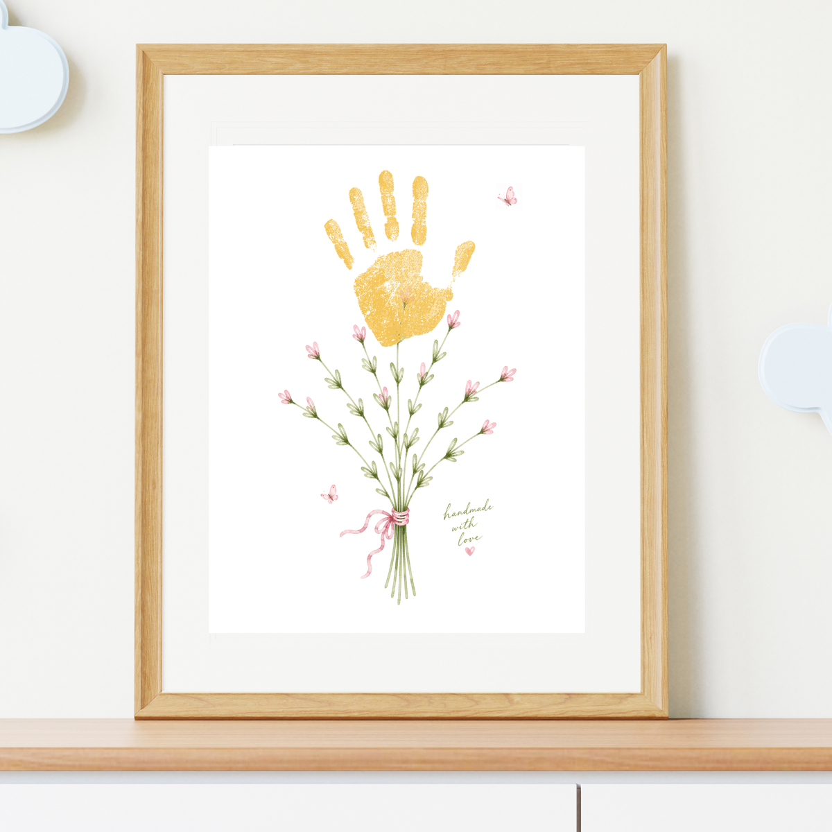 Mother’s Day Handprint Flower Craft Printable | Mom Grandma Aunt Keepsake Gift | Birthday & Valentine’s Day Handprint Bouquet | Preschool DIY Printable