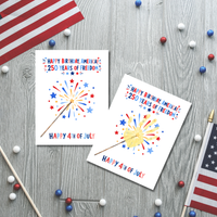 Happy Birthday, America! 250 Years of Freedom Handprint Sparkler Craft Printable | Christian 4th of July Keepsake