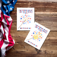 Happy Birthday, America! 250 Years of Freedom Handprint Sparkler Craft Printable | Christian 4th of July Keepsake