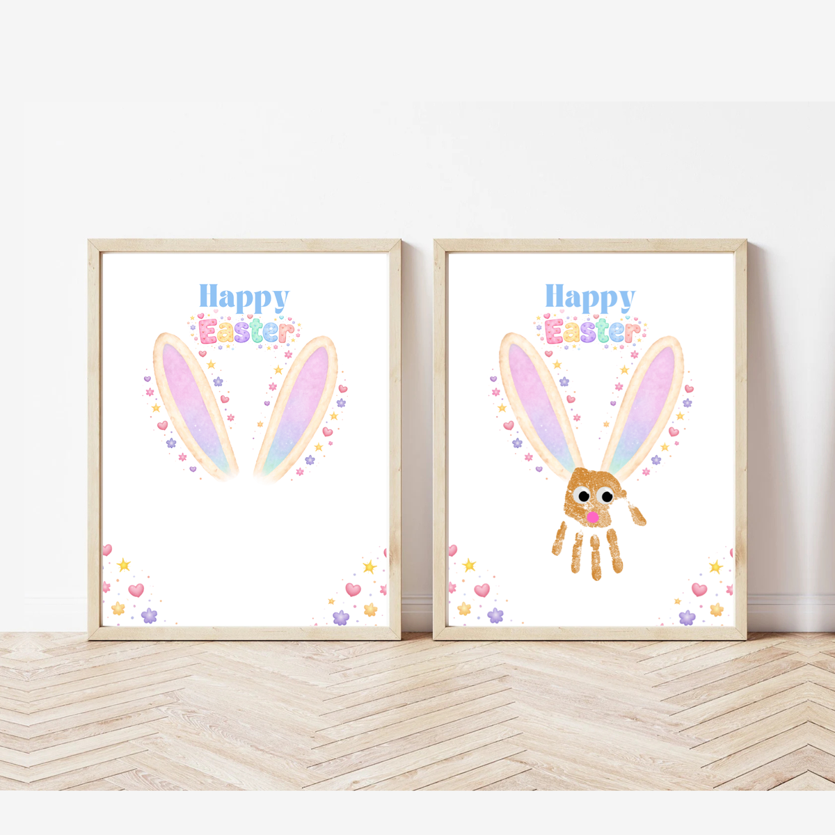 Easter Bunny Handprint Craft Printable for Kids | Spring Keepsake Art Activity | Happy Easter Printable PDF