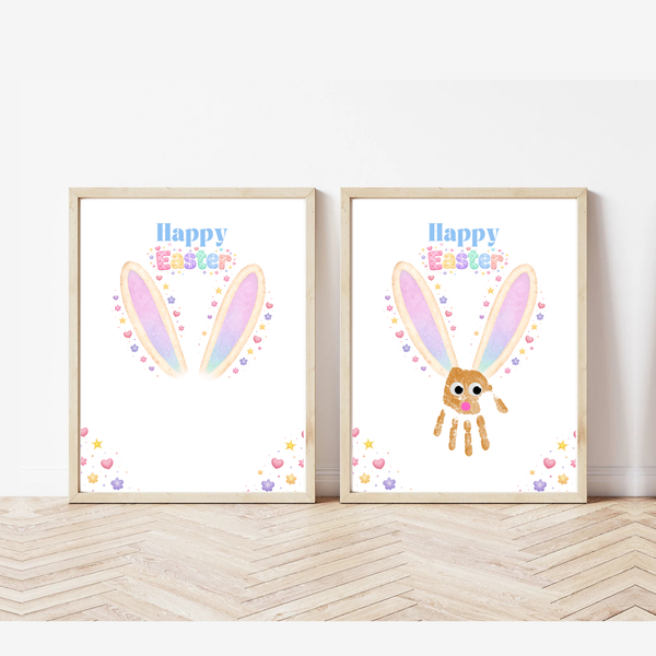 Easter Bunny Handprint Craft Printable for Kids | Spring Keepsake Art Activity | Happy Easter Printable PDF
