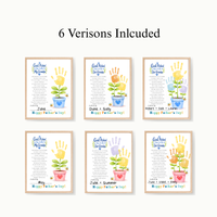 God Picked You to Be Our Grandpa Handprint Craft Printable | Christian Father’s Day Gift for Grandpa | Handprint Flower Keepsake from Grandkids