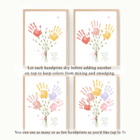 Christian Mother’s Day Handprint Craft Printable | God Picked These Little Hands for You | Mom Grandma Aunt Keepsake Gift | Birthday & Valentine’s Day Printable