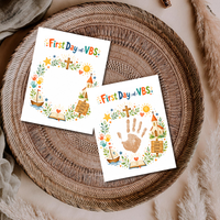 First Day of VBS Handprint Craft Printable | Vacation Bible School Keepsake | Christian Summer Church Activity