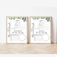 First & Last Day of Homeschool Interview Printable | Eucalyptus Homeschool Memory Page | All About Me Worksheet | Homeschool Keepsake Activity
