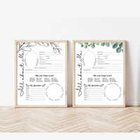 All About Me Printable | Eucalyptus & Botanical Leaves | Student Interview Worksheet | Homeschool Keepsake Activity