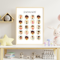 Spanish Feelings & Calming Techniques Digital Print Set of 2 | SEL Classroom Wall Art Printable | Social Emotional Learning Calm Down Corner | Instant Download Bundle