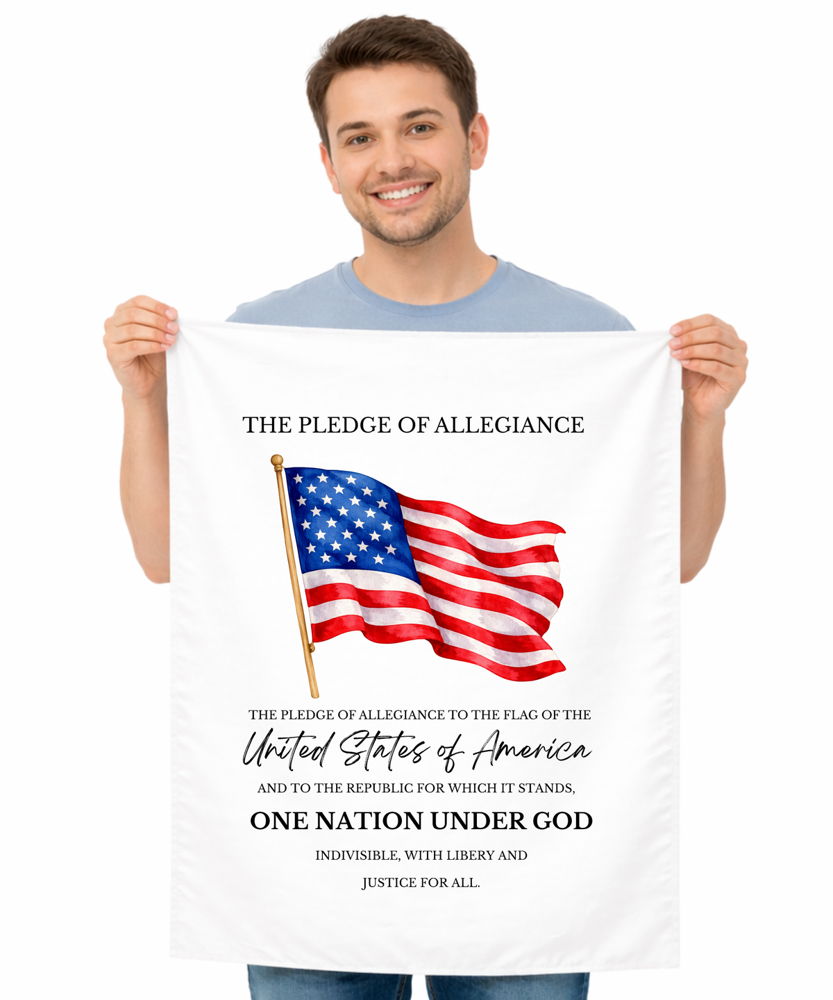 Pledge of Allegiance Wall Tapestry – Civic Education & Classroom Learning Support