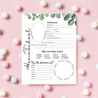First & Last Day of Homeschool Interview Printable | Eucalyptus Homeschool Memory Page | All About Me Worksheet | Homeschool Keepsake Activity