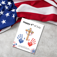 Christian 4th of July Handprint Craft for Kids | Patriotic Preschool & Kindergarten Activity | Faith-Based Printable