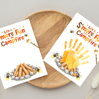 Campfire Handprint Craft Printable | Life Is S'more Fun by the Campfire | Summer & Fall Camping Keepsake | Campfire Activity for Kids