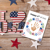 4th of July Handprint Wreath Craft for Kids | Patriotic Preschool & Kindergarten Activity | Independence Day Printable