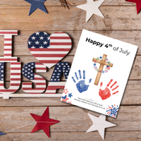 Christian 4th of July Handprint Craft for Kids | Patriotic Preschool & Kindergarten Activity | Faith-Based Printable