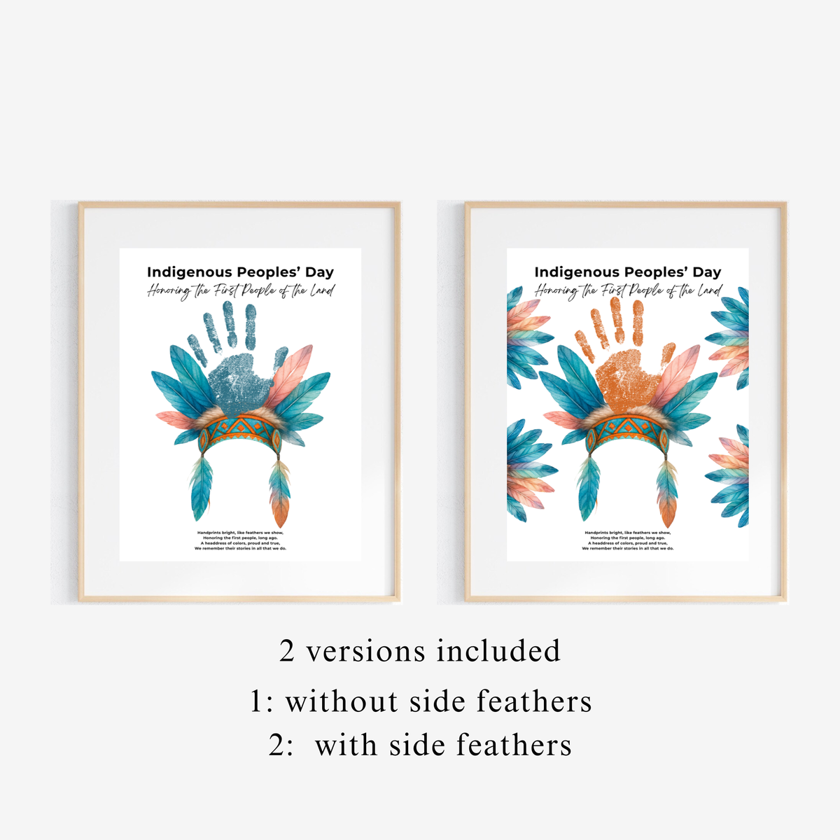 Indigenous Peoples' Day Handprint Craft | Native American Heritage Printable | Preschool & Kindergarten Keepsake Activity
